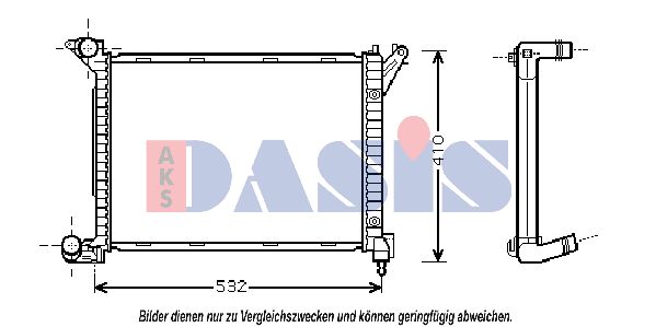 AKS DASIS Radiators, Motora dzesēšanas sistēma 054000N